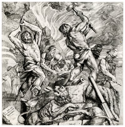 Vulkanschmiede von Cornelis Cort