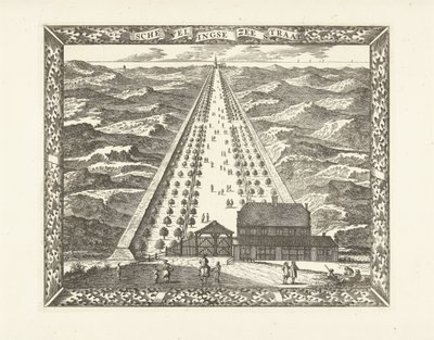 Ansicht der Scheveningse Zeestraat von Cornelis Elandts
