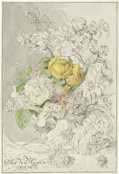 Blumenstück von Cornelis Ploos van Amstel (signed by artist)