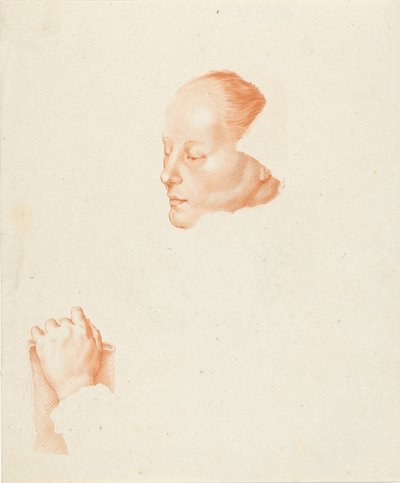 Porträt einer jungen Frau von Cornelis Ploos van Amstel (signed by artist)