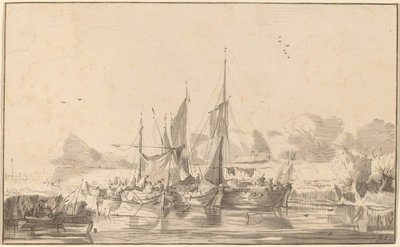 Kanal in Utrecht von Cornelis Ploos van Amstel