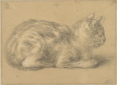 Sitzende Katze, nach rechts von Cornelis Saftleven (possibly)