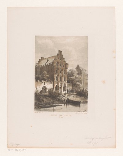 Häuser entlang des Wassers Häuser von Edlen (13. Jahrhundert) von Cornelis Springer