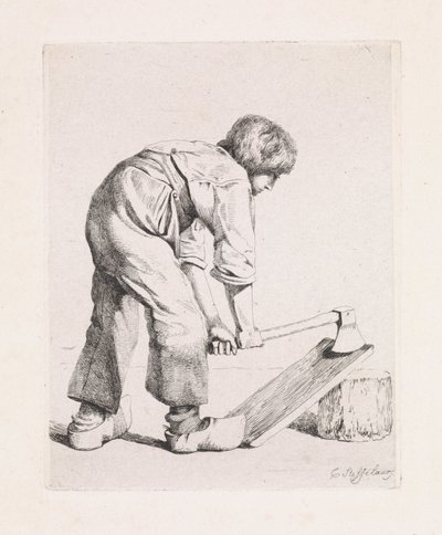 Der Holzspalter von Cornelis Steffelaar