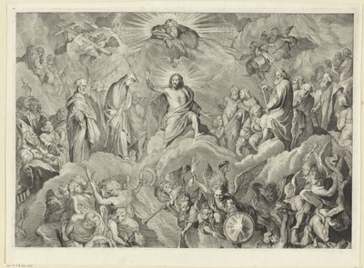 Das Jüngste Gericht (obere Platte) von Cornelis Visscher (II)