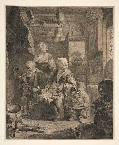 Die Pfannkuchenfrau von Cornelis Visscher