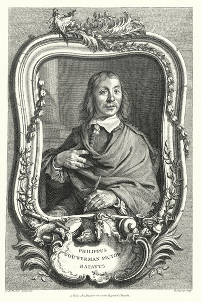 Philips Wouwerman, niederländischer Maler von Cornelis after Visscher