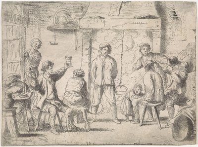 Bauern in einer Herberge von Cornelis de Wael