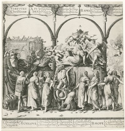 Triumphzug von Wilhelm von Oranien, Platte a von Cornelis van Kittensteyn