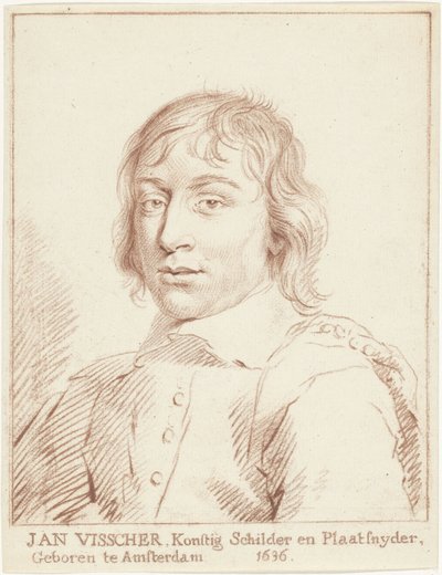 Porträt von Jan de Visscher von Cornelis van Noorde