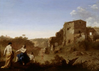 Frauen beim Baden von Cornelis van Poelenburch