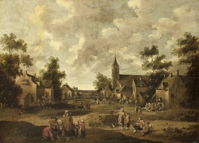 Dorfstraße von Cornelius Droochsloot