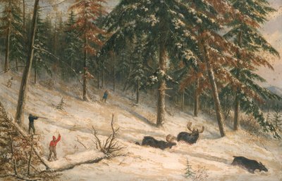 Elchjagd von Cornelius Krieghoff