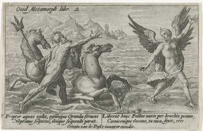 Neptun greift nach Coronis von Crispijn van de Passe (I)