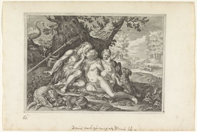 Venus warnt Adonis von Crispijn van de Passe (II)