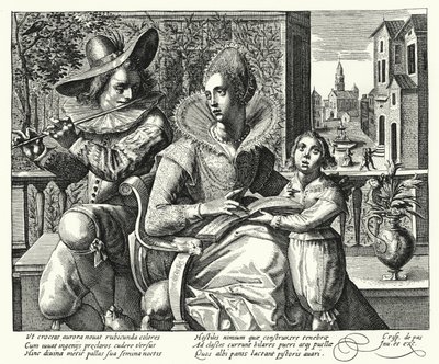 Das Familienkonzert von Crispin I de (after) Passe