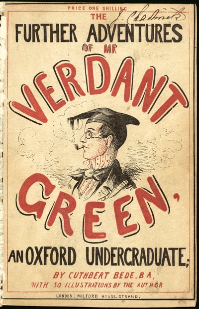 Titelillustration für Die weiteren Abenteuer von Mr. Verdant Green, ein Oxford-Student von Cuthbert Bede