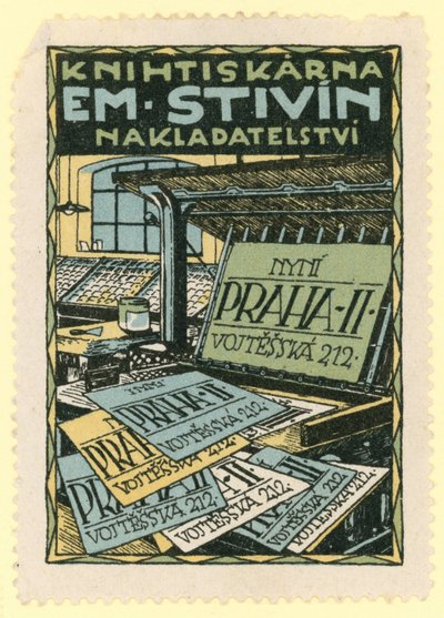 Em Stivin Druck- und Verlagshaus, Prag von Czech School