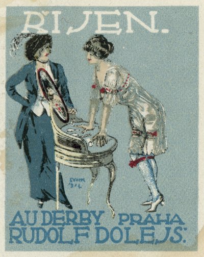 Oktober. Au Derby Rudolf Dole Mode, Prag von Czech School