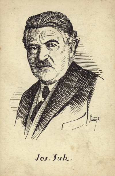 Porträt von Josef Suk von Czech School