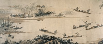 Fischer an einem Herbstfluss, Ming-Dynastie, 15. Jahrhundert von Dai Jin