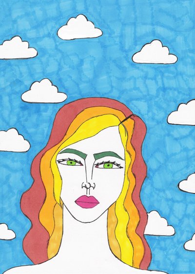Blauer Himmel von Daisy de Villeneuve