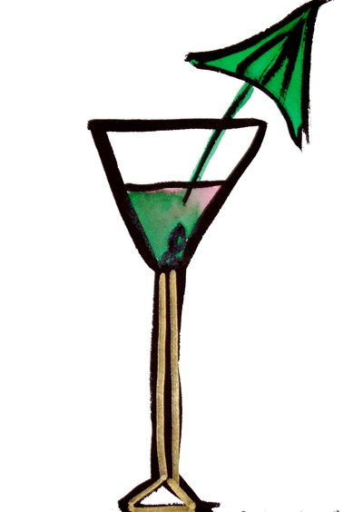 Cocktailglas von Daisy de Villeneuve