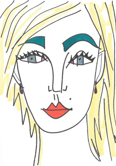 Mädchen mit blauen Augen von Daisy de Villeneuve