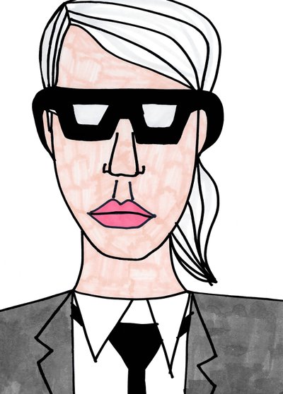 Karl Lagerfeld von Daisy de Villeneuve