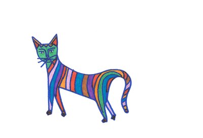 Regenbogenkatze von Daisy de Villeneuve