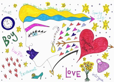 Funken fliegen, 2017 von Daisy de Villeneuve