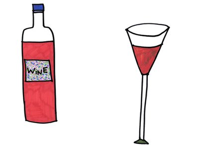 Wein & Glas von Daisy de Villeneuve