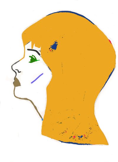 Gelber Kopf, 2017 von Daisy de Villeneuve