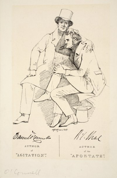 Autor des Abtrünnigen und Autor der Agitation, ca. 1833 von Daniel Maclise