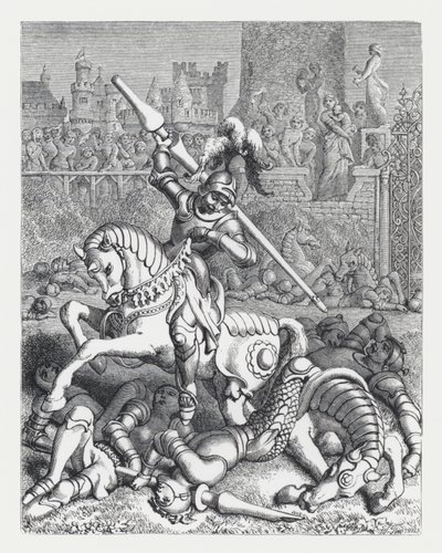 Illustration zu Tennysons Gedicht, Die Prinzessin von Daniel (after) Maclise