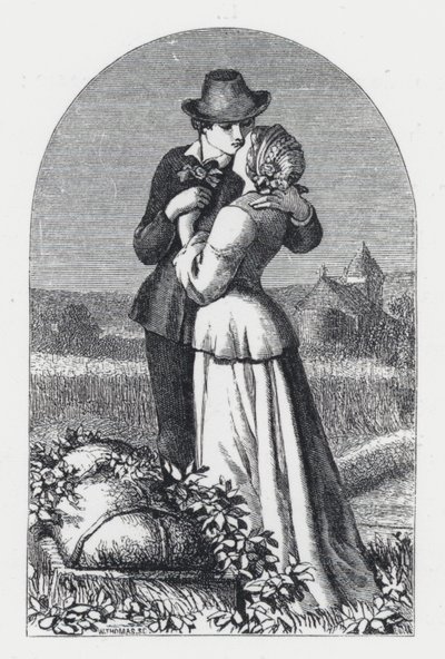 Illustration zu Tennysons Gedicht, Die Prinzessin (Gravur) von Daniel (after) Maclise