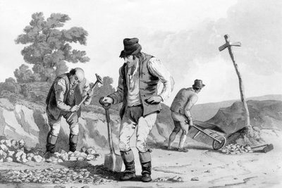 Straßenarbeiter, 1812 von Daniel Havell