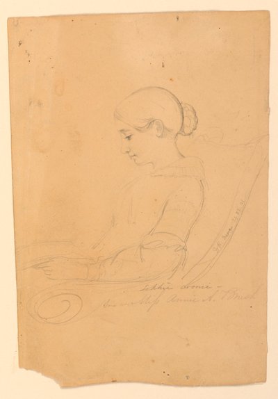Annie A Brush, sitzend, 22. September 1841 von Daniel Huntington