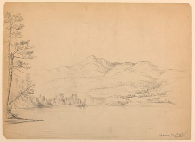 Zeichnung, Chocorua Mountain vom Cara
