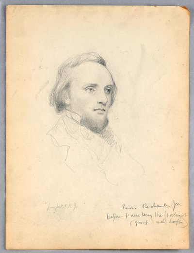 Zeichnung, Skizze von Peter Richards