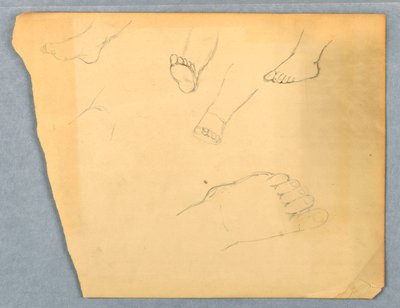 Studien eines Kinderfußes, 1845–55 von Daniel Huntington