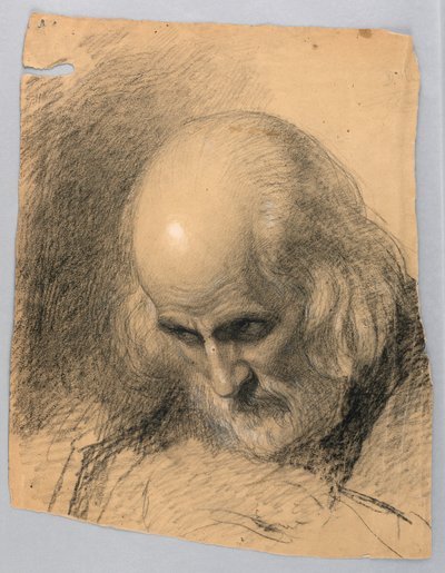 Studie für "Eine Lektion der Barmherzigkeit", 1863 von Daniel Huntington