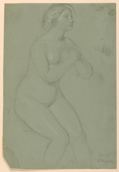 Studie für "Eine Magdalena", F, 1852 von Daniel Huntington