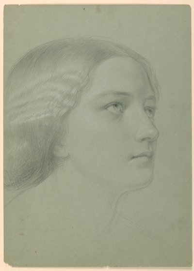Studie für "Eine Magdalena", F, 1852 von Daniel Huntington