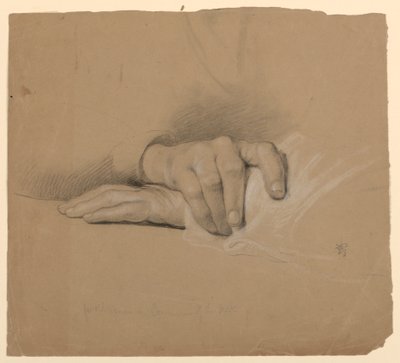Studie für "Kommunion der t", 1844 von Daniel Huntington