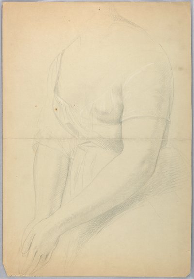 Zeichnung, Studie für ein Duplikat von "C, 1850" von Daniel Huntington
