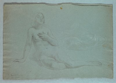 Studie für "Mercys Traum" von Daniel Huntington