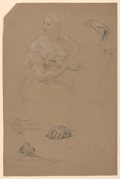 Studie für "Philosophie der christlichen Kunst" von Daniel Huntington