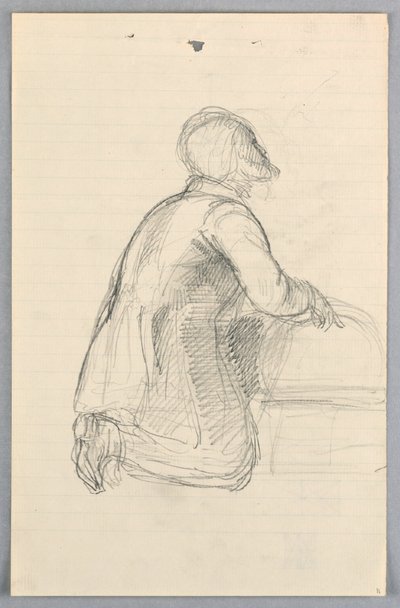 Zeichnung, Studie für "Wissenschaftliche Gruppe", 1858 von Daniel Huntington