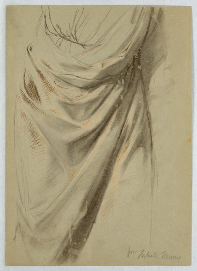 Zeichnung, Studie für "Steuergeld", 1852 von Daniel Huntington